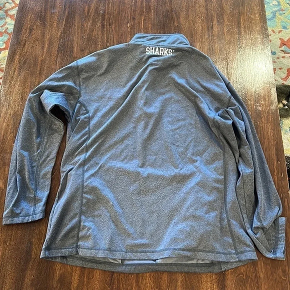 NHL Sharks men’s quarter zip sweatshirt with zip pockets large - Picture 5 of 5